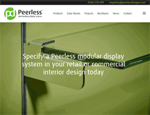 Tablet Screenshot of peerlessdesigns.com